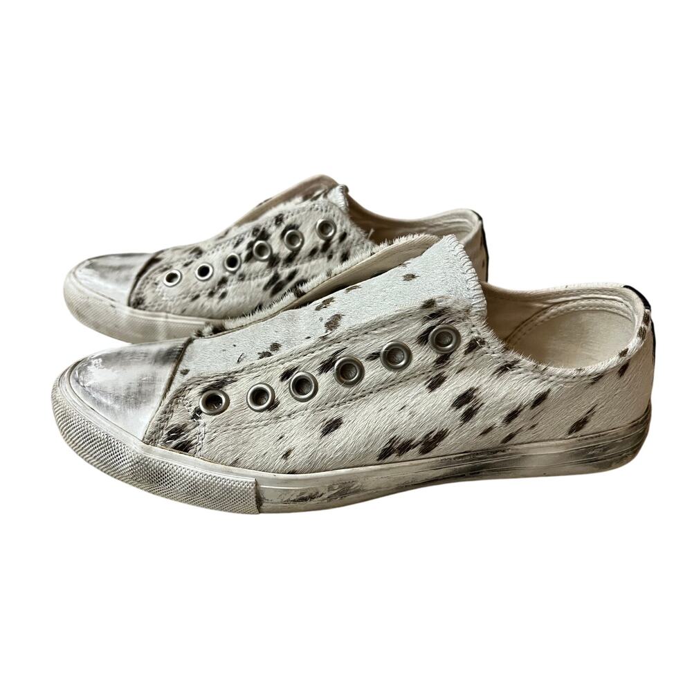 Naughty Monkey Cowhide Distressed Sneakers